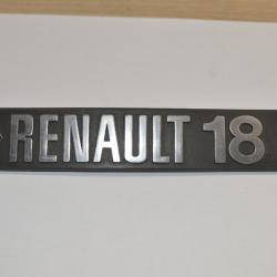 RENAULT 18 TL emblème logo sigle insigne monogramme hayon coffre plastique (6)