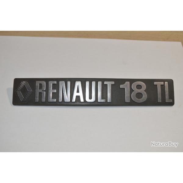 RENAULT 18 TL emblme logo sigle insigne monogramme hayon coffre plastique (6)