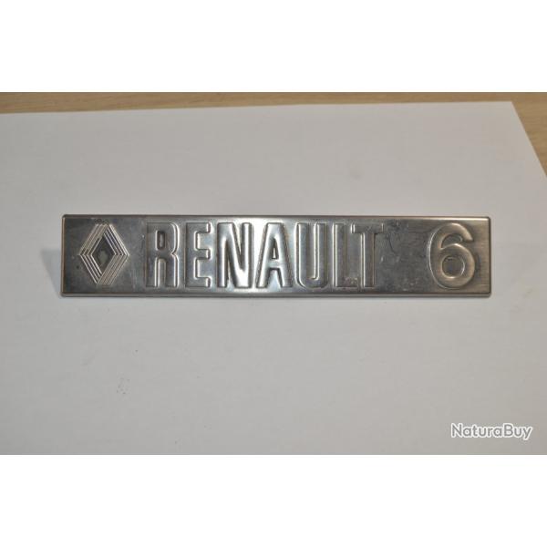 RENAULT 6 emblme logo sigle insigne monogramme hayon coffre  (6)