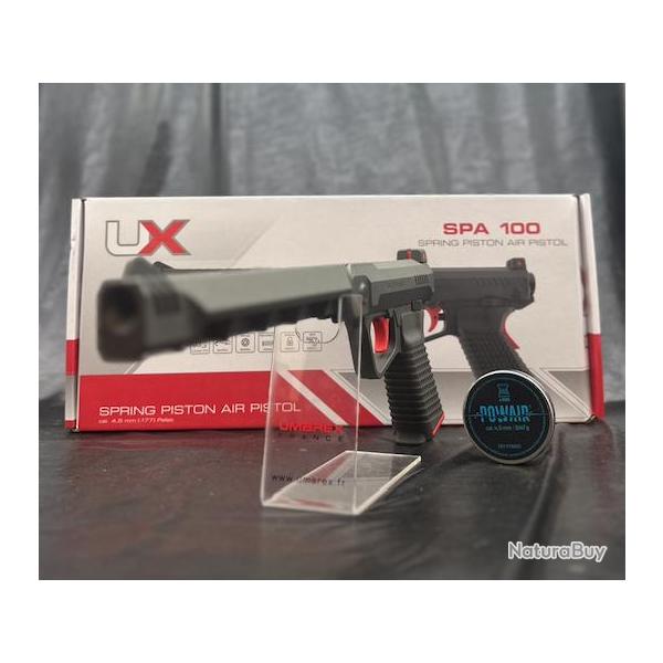 PACK PRT A TIRER PISTOLET UMAREX SPA 100 - CAL 4.5MM - SPRING