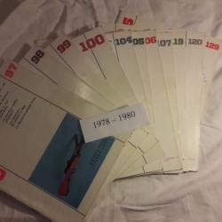 lot de revues  CIBLES 1978  - 97 &agrave; 100  et 104 a 107   -  1980  119 et 120 a 129