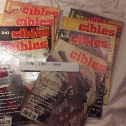 lot de revues  CIBLES 1996 - 316 et 317 / 1997  325 -328 -329 / 1998  338 - 339 - 341
