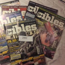 lot de revues  CIBLES 2002 - 382 - 385 - 386 - 389 - 392 -393