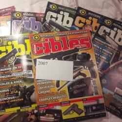 lot de revues  CIBLES 2007 - 442 -443 -445 -446 - 447 - 448 +- 450 - 451