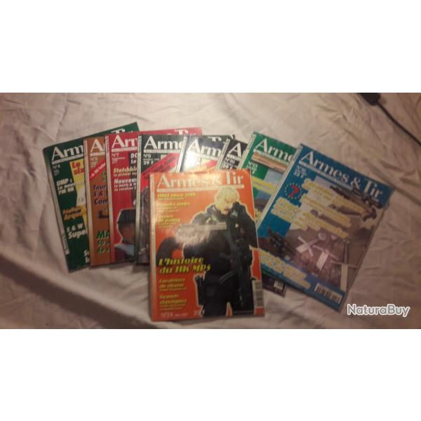 petit lot revue  ARMES ET TIR MAGAZINE DU COLLECTIONNEUR 99 / 2000 / 2001