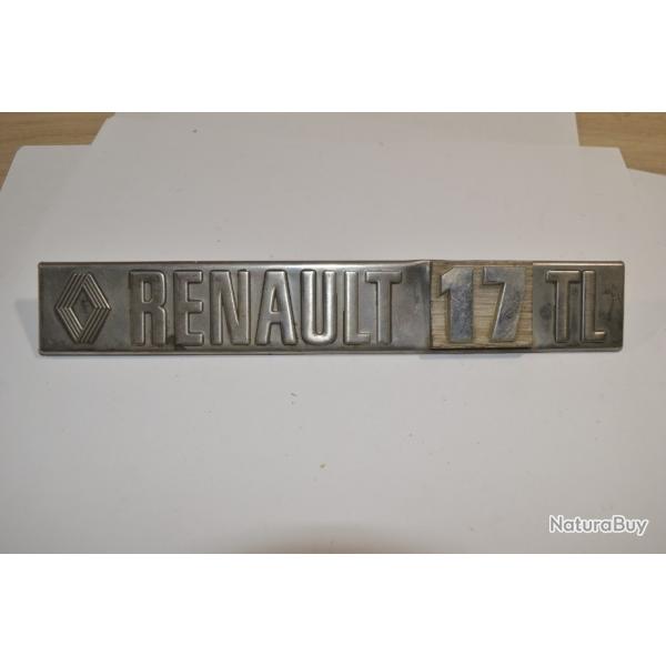 RENAULT 17 TL emblme logo sigle insigne monogramme hayon coffre  vhicule ancien  (17)