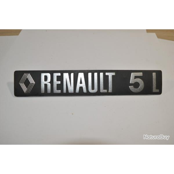 RENAULT 5L emblme logo sigle insigne monogramme hayon coffre  vhicule ancien  (17)