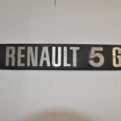 RENAULT 5GTL  emblème logo sigle insigne monogramme hayon coffre  véhicule ancien  (17)