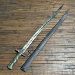 BAÏONNETTE SABRE CHASSEPOT 1866 MONOMATRICULE