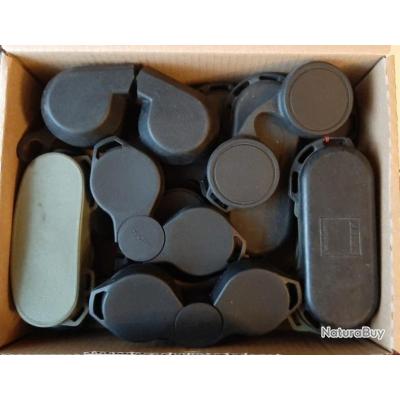 2 Bouchons D'objectif En Caoutchouc Pour Jumelles - Diamètre 61-63mm, Marque Sodial