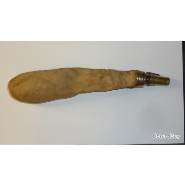 Ancienne Poire  plomb - en peau souple -