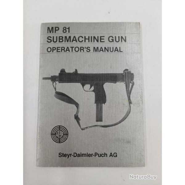 Manuel pour MP81 submachine gun streyr