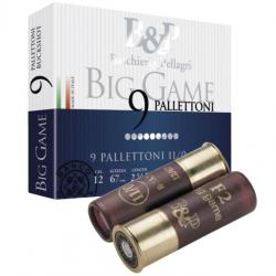 Chevrotine B&P Calibre 12/67 (9 Grains) Bourre grasse 33,5 grammes (Boite de 10 cartouches)