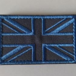 Patch drapeau Angleterre bleu velcro