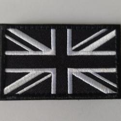 Patch drapeau Angleterre noir velcro