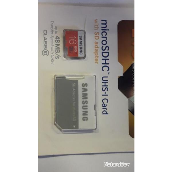 Carte Samsung micro SDHC evo 16