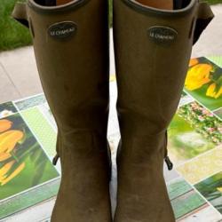 Bottes de chasse doublées cuir Le Chameau