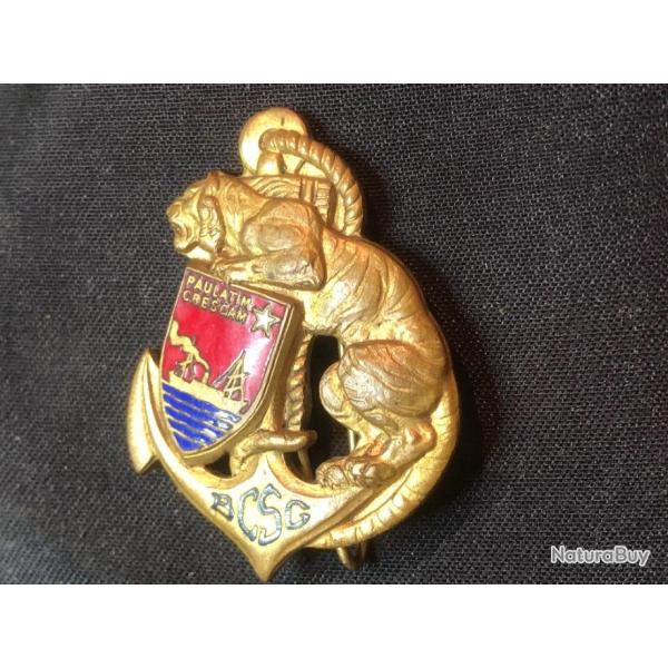 insigne medaille B.C.S.G troupes coloniales de saigon indochine  par drago