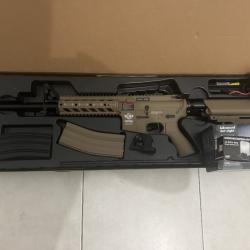 Réplique Airsoft G&G Armament CM16 Raider-L (Style M4) + Red dot style Eotech