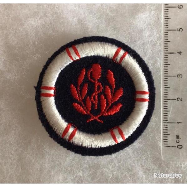 FRANCE MARINE NATIONALE WW2 a actuel - Insigne tissu brod SAUVETAGE MDICAL MER