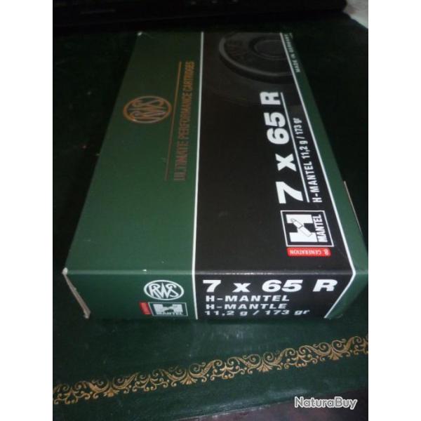 Munition 7x65R RWS 173gr