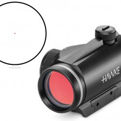 VANTAGE RED DOT SIGHTS 1X30, 3 MOA - 11 Stage Brightness Weaver