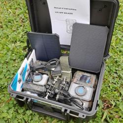 KIT 2 x pièges photo Flash INVISIBLE + Panneaux SOLAIRES +t valise de transport + cartes mémoires !!