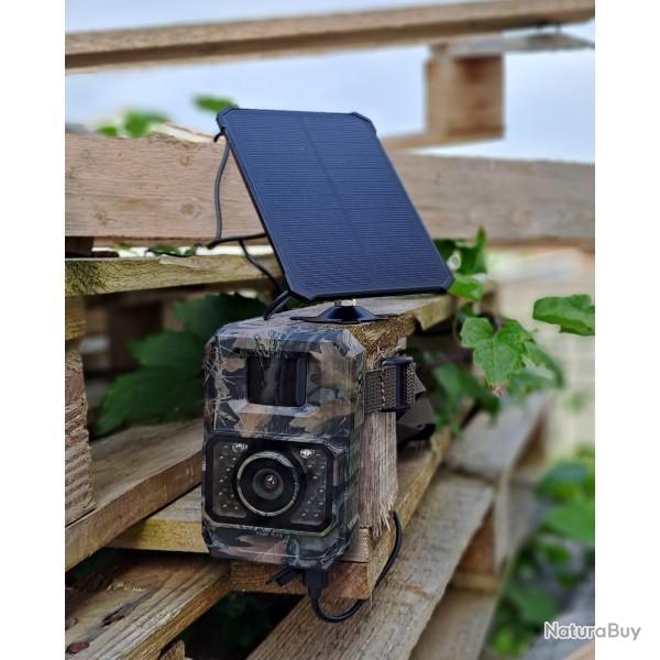 KIT 2 x piges photo Flash nocturne INVISIBLE ! Panneaux SOLAIRES inclus et valise de transport