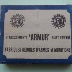 REF 34 - ANCIENNE BOÎTE CARTOUCHES CHASSE CAL 16 - ARMUR - PLOMBS N° 7