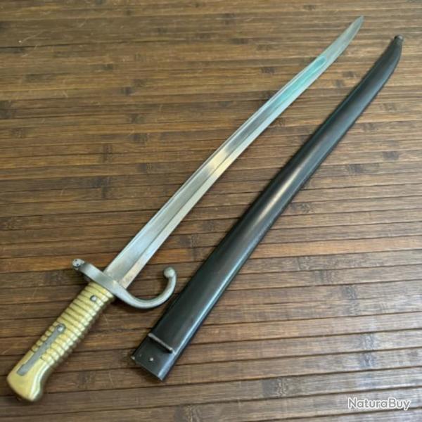 TRS BEAU SABRE BAONNETTE YATAGAN CHASSEPOT MONOMATRICULE ST ETIENNE 1873