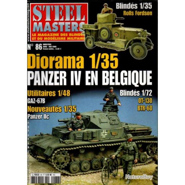 steel masters 86 rolls fordson automitrailleuse, du crusader au sherman, krupp steyr waffentrager,