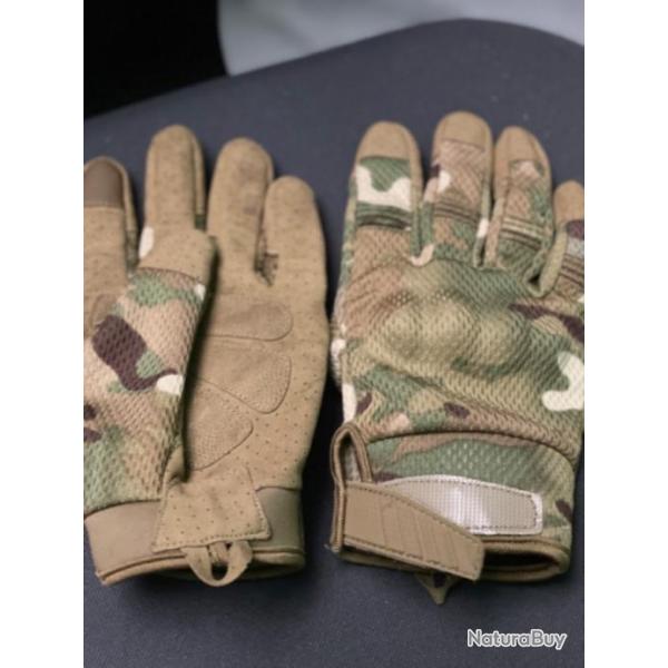 Gants camouflage airsoft