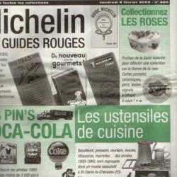 la vie du collectionneur 400 pin's coca cola, michelin les guides rouges, ustensiles de cuisine