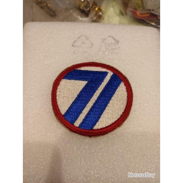 patch armee us 71st INFANTRY DIVISION ww2 original