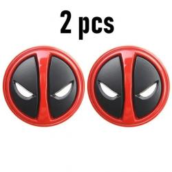 Sticker badge Punisher métal 3D - Deadpool x2