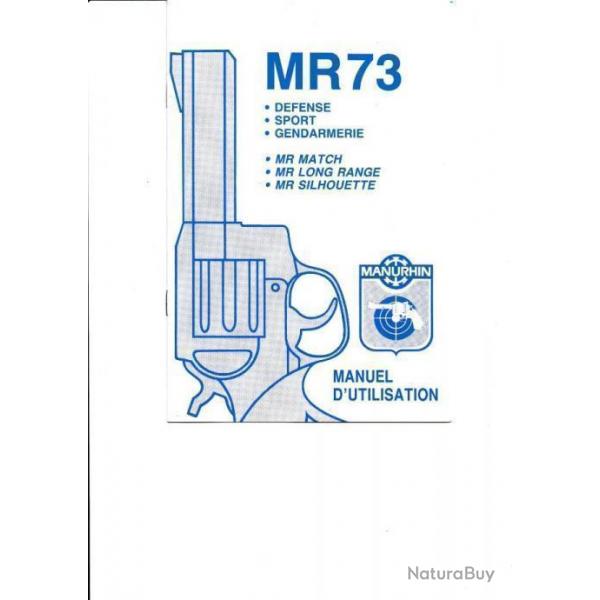 notice origine revolver MANURHIN MR73 MR 73 (envoi par mail) FRANCAIS - VENDU PAR JEPERCUTE (m2090)