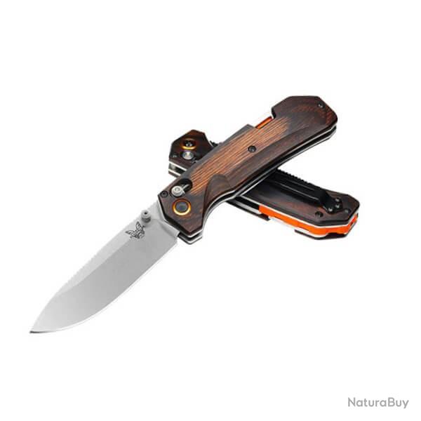 BEN15062 couteau pliant Benchmade Grizzly Creek bois stabilis