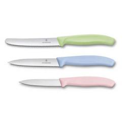 6.7116.34L3 Jeu de 3 couteaux Victorinox Swiss Classic pastel 3