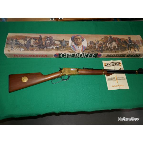 Carabine WINCHESTER 9422 Commmorative CHEROKEE en 22lr avec sa boite d'origine