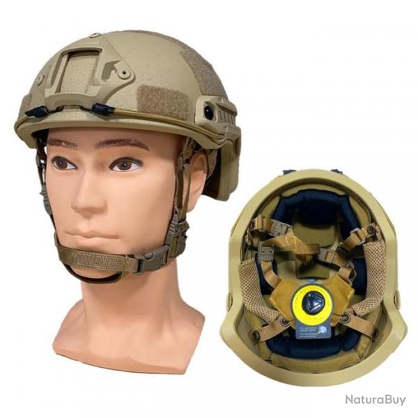 1 SEUL EXEMPLAIRE CASQUE PARE BALLE BALISTIQUE TACTIQUE IIIA TAILLE 55-62 NEUF FR