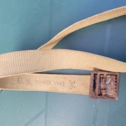 US trouser belt mod. 1937, 1942 ceinture US WW2 original