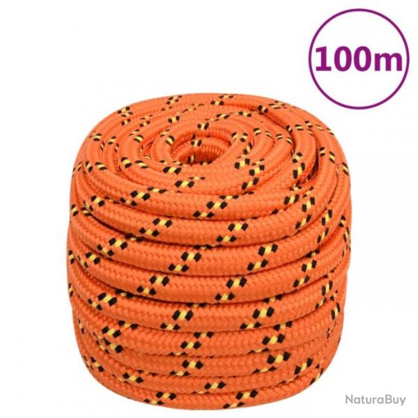 Corde de bateau Orange 20 mm 100 m Polypropylne