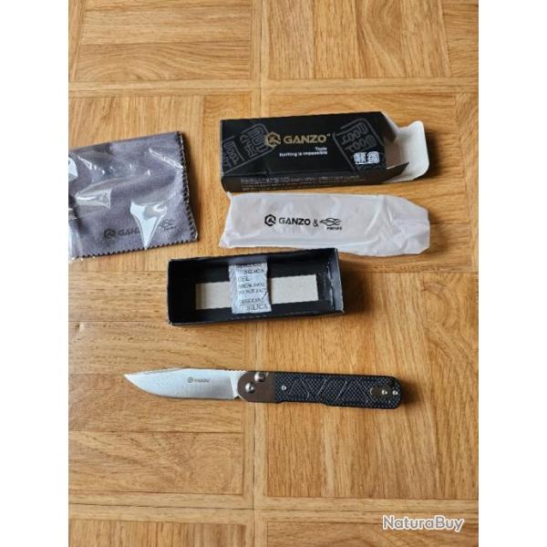 Couteau EDC GANZO G767-BK automatique neuf