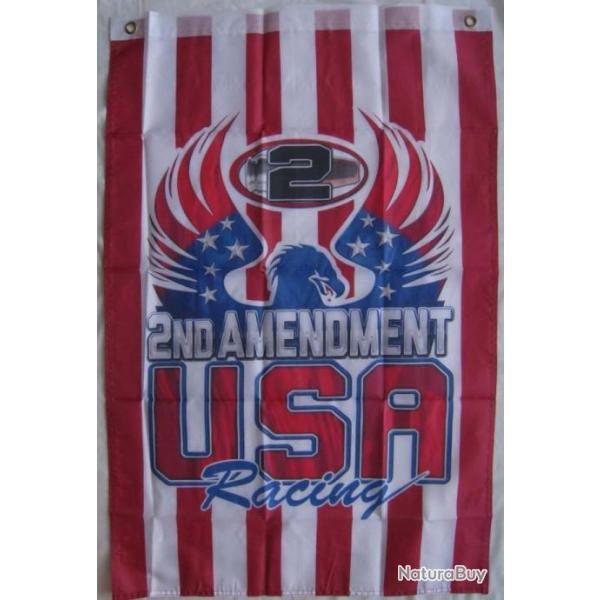 DRAPEAU  USA 2nd AMENDMENT 60X90cm Ref.07