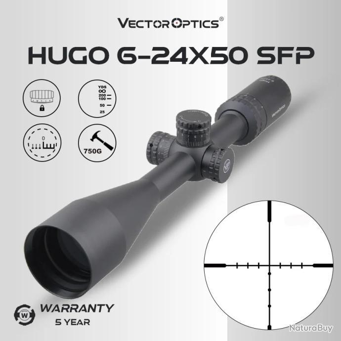Lunette De Visée Vector Optics Matiz 3-9x40 - Réticule MIL SFP, Tube 25.4mm - Pour .22LR, .223, .308