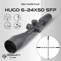 Vector Optics Lunette de Visée Hugo 6-24x50 SFP