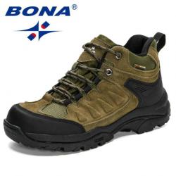 Chaussure de randonnée Bona - Parfait pour la randonnée et la chasse - Vert armée