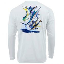 L Shirt BlacktipH Pelagic Goals Blanc