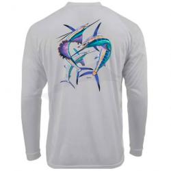 L Shirt BlacktipH Atlantic Billfish Aluminium