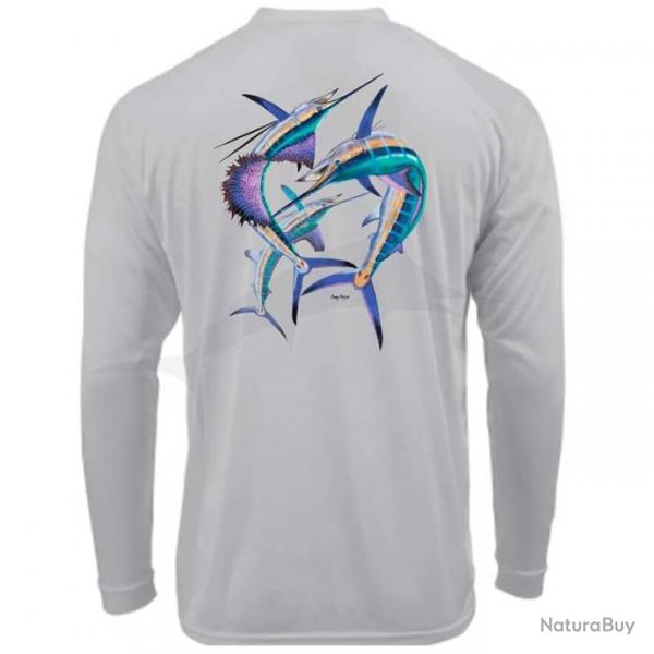 L Shirt BlacktipH Atlantic Billfish Aluminium